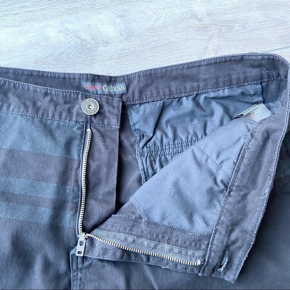 Guess Striped Casual Bermuda  Shorts - Picture 6 of 13